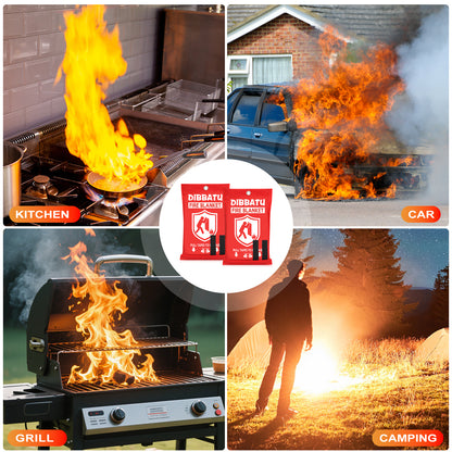 DIBBATU Emergency Fire Blanket for Home and Kitchen for Fireplace, Grill