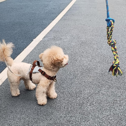 DIBBATU Dog Rope Toy, 3 Pack for Small Dogs, Durable Interactive Puppy Toys Ropes, Flirt Pole Replacement Toys for Teething Health, Relieve Boredom