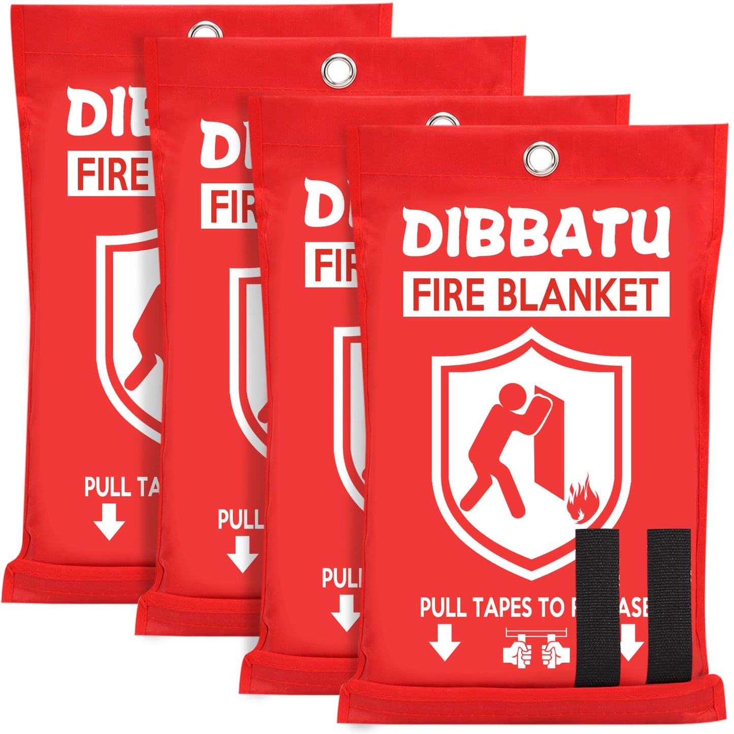 DIBBATU Emergency Fire Blanket for Home and Kitchen, Fire Retardant Blankets for House, Fire Blankets Emergency for People Suppression Flame Fireproof Blanket Welding Blanket for Fireplace, Grill