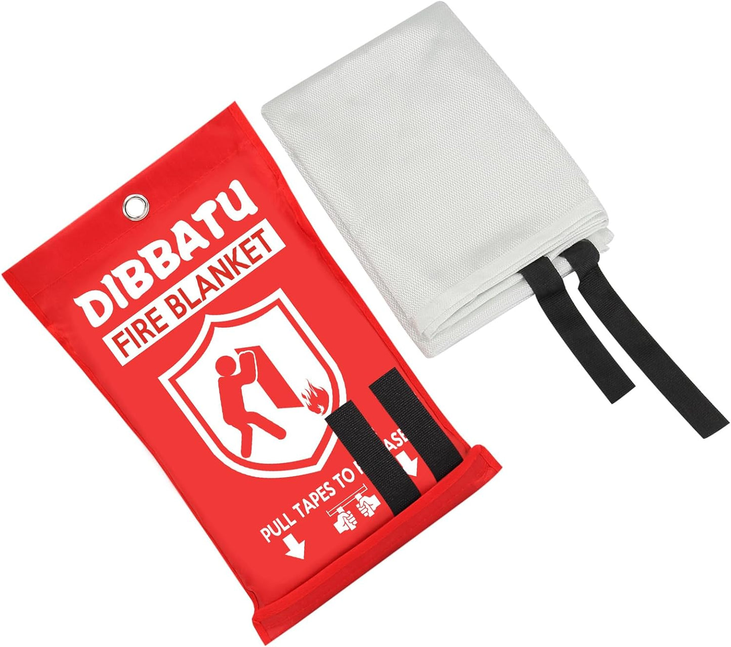 DIBBATU Emergency Fire Blanket for Home and Kitchen, Fire Retardant Blankets for House, Fire Blankets Emergency for People Suppression Flame Fireproof Blanket Welding Blanket for Fireplace, Grill