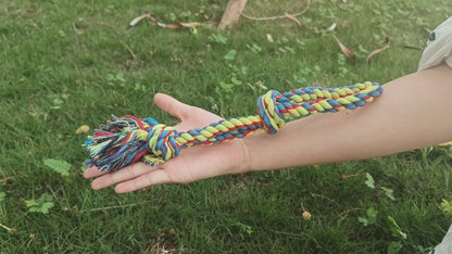 DIBBATU Dog Rope Toy, 3 Pack for Small Dogs, Durable Interactive Puppy Toys Ropes, Flirt Pole Replacement Toys for Teething Health, Relieve Boredom