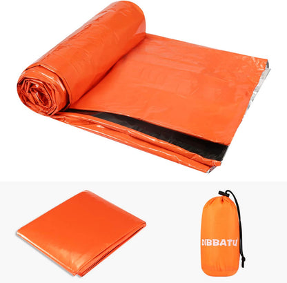 DIBBATU Emergency Survival Sleeping Bag for Camping Hiking Outdoor Adventure Activities and Help Homeless People