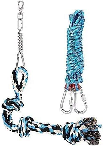 DIBBATU Spring Pole Dog Rope Toys for Pitbull & Medium to Large Dogs